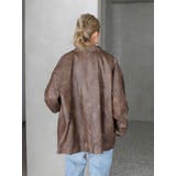 ルーズシルエットフェイクレザーブルゾン | Ungrid | 詳細画像30 