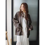 ルーズシルエットフェイクレザーブルゾン | Ungrid | 詳細画像32 