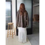 ルーズシルエットフェイクレザーブルゾン | Ungrid | 詳細画像35 