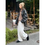 ルーズシルエットフェイクレザーブルゾン | Ungrid | 詳細画像40 