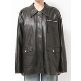 ルーズシルエットフェイクレザーブルゾン | Ungrid | 詳細画像41 