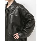 ルーズシルエットフェイクレザーブルゾン | Ungrid | 詳細画像45 