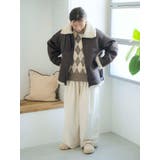 フェイクムートンボアブルゾン | Ungrid | 詳細画像16