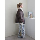 フェイクムートンボアブルゾン | Ungrid | 詳細画像32