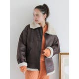 フェイクムートンボアブルゾン | Ungrid | 詳細画像40