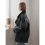 フェイクムートンルーズブルゾン | Ungrid | 詳細画像30