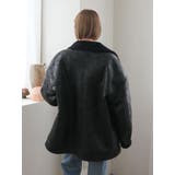 フェイクムートンルーズブルゾン | Ungrid | 詳細画像31