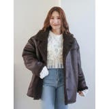 フェイクムートンルーズブルゾン | Ungrid | 詳細画像44