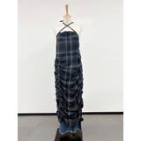 シャーリングデザインチェックワンピース | Ungrid | 詳細画像5 