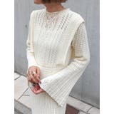 透かし編みニットワンピース | Ungrid | 詳細画像18 