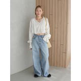 メッシュコンビショートブラウス | Ungrid | 詳細画像22 