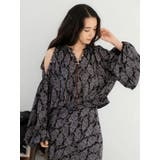 フラワープリントショートブラウス | Ungrid | 詳細画像4 