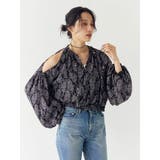 フラワープリントショートブラウス | Ungrid | 詳細画像9 