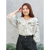 フリルデザインブラウス | Ungrid | 詳細画像31 