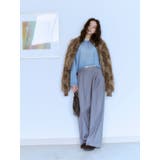 グレー | ウエストリメイクタックカーブパンツ | Ungrid