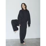 ブラック | 【Htage】サイドカットスウェットパンツ | Ungrid