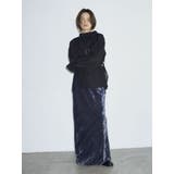 【Htage】ラップデザインベロアスカート | Ungrid | 詳細画像16