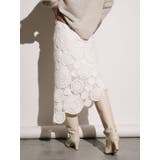 【Htage】モールヤーンアシメニットスカート | Ungrid | 詳細画像10