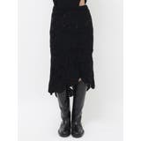 【Htage】モールヤーンアシメニットスカート | Ungrid | 詳細画像12