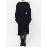 【Htage】モールヤーンアシメニットスカート | Ungrid | 詳細画像18