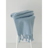 ブルー | 起毛大判ニットマフラー | Ungrid