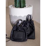 スクエアショルダーレザーバッグ | Ungrid | 詳細画像3 