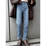 ブルー | ヘムデザインストレッチデニム | Ungrid