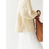 【WEB限定】パッチワークケーブルニット | Ungrid | 詳細画像10 