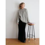 【WEB限定】パッチワークケーブルニット | Ungrid | 詳細画像26 