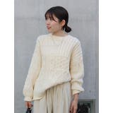 【WEB限定】パッチワークケーブルニット | Ungrid | 詳細画像29 
