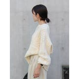 【WEB限定】パッチワークケーブルニット | Ungrid | 詳細画像30 