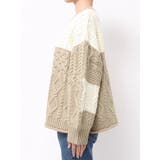 【WEB限定】パッチワークケーブルニット | Ungrid | 詳細画像36 