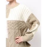 【WEB限定】パッチワークケーブルニット | Ungrid | 詳細画像39 