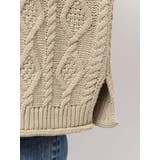 【WEB限定】パッチワークケーブルニット | Ungrid | 詳細画像40 