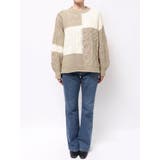 【WEB限定】パッチワークケーブルニット | Ungrid | 詳細画像42 