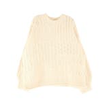 【WEB限定】パッチワークケーブルニット | Ungrid | 詳細画像47 