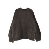 【WEB限定】パッチワークケーブルニット | Ungrid | 詳細画像49 