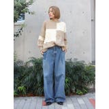 【WEB限定】パッチワークケーブルニット | Ungrid | 詳細画像5 