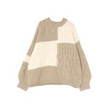 【WEB限定】パッチワークケーブルニット | Ungrid | 詳細画像50 