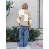 【WEB限定】パッチワークケーブルニット | Ungrid | 詳細画像7 