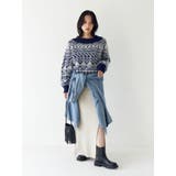 【WEB限定】オフショルジャカードニット | Ungrid | 詳細画像11 