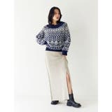 【WEB限定】オフショルジャカードニット | Ungrid | 詳細画像14 