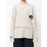 【Htage】フォックス混ビスチェレイヤードニット | Ungrid | 詳細画像8 