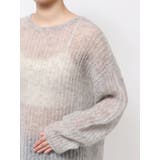 アルパカ混透かし編みニット | Ungrid | 詳細画像50 