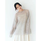 アルパカ混透かし編みニット | Ungrid | 詳細画像9 