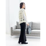 透かし編みデザインハンドニットベスト | Ungrid | 詳細画像16 