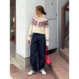 【WEB限定】求心柄ショートジップニット | Ungrid | 詳細画像14 