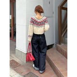 【WEB限定】求心柄ショートジップニット | Ungrid | 詳細画像15 