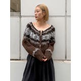 【WEB限定】求心柄ショートジップニット | Ungrid | 詳細画像16 