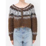 【WEB限定】求心柄ショートジップニット | Ungrid | 詳細画像18 